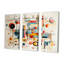 Ensemble d'art mural géométrique rétro Mid Century-1721668570-1721668571