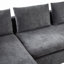 Canapé modulaire avec canapé en L 93,7 po et compartiment de rangement en bois pour salon-229653934
