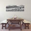 «Dramatic Seattle Skyline», art abstrait moderne, art mural de la ville-343741052