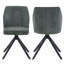 Aspen Rectangular Dining Table with 4 Swivel Upholstered Fabric Chairs - Modern Dining Set-1984953646-1983419759