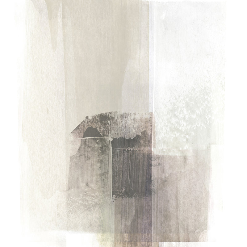 Galleryj9, peinture abstraite minimaliste beige et brune, H 36 po x l 36 po