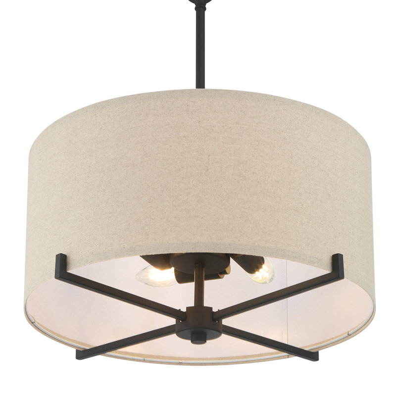 4 - Light Drum Chandelier
