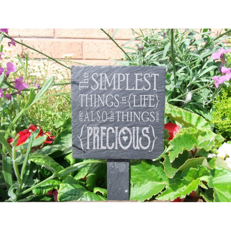 Watauga Stone Plants & Flowers Garden Sign