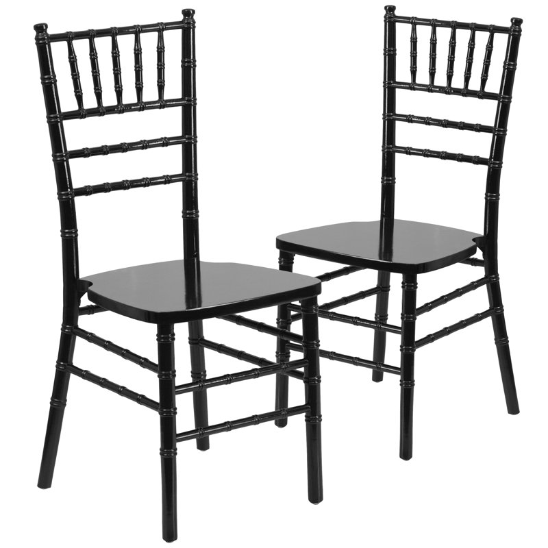 Fauteuil Chiavari Yasmin, Noir
