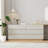 Katrisa Modern 6-Drawer Dresser with Integrated Desk/Vanity, Space-Saving Dual-Purpose Storage Unit, Natural Oak Finish
