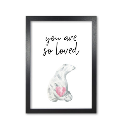 Polar Bear You Are So Loved - Print