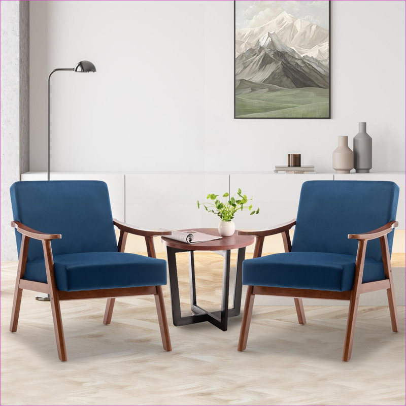 Fauteuil d'appoint à oreilles Mid-Century