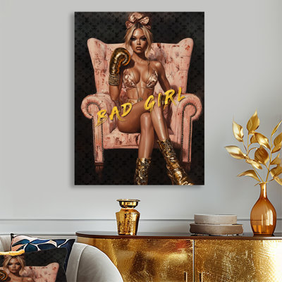 Décoration murale Bad Girl Rules