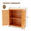 Potting Bench with Storage Cabinet and Metal Table Top for Outdoor Patio,Outdoor Work Station Table-1356012071-1356012065