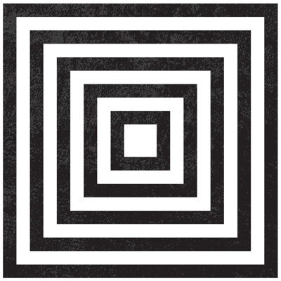 Black And White Repeating Squares - Wrapped Canvas Print