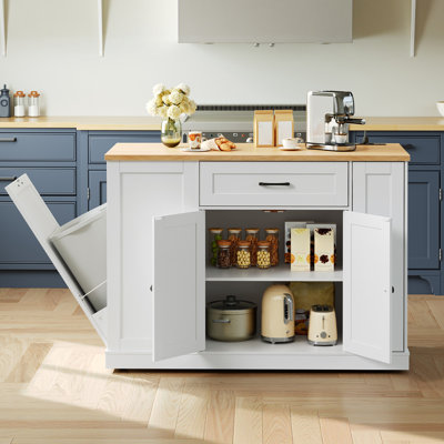 Kitchen Island With Storage by Ebern Designs