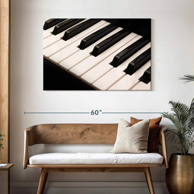 Abarca Notes Of Piano Keys, H 30 po x l 45 po