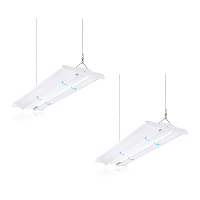4FT LED Rotatable Linear High Bay Light, 225W 30375LM 0-10V Dimmable, 5000K Daylight 