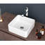 15X15 Inch White Ceramic Square Vessel Bathroom Sink