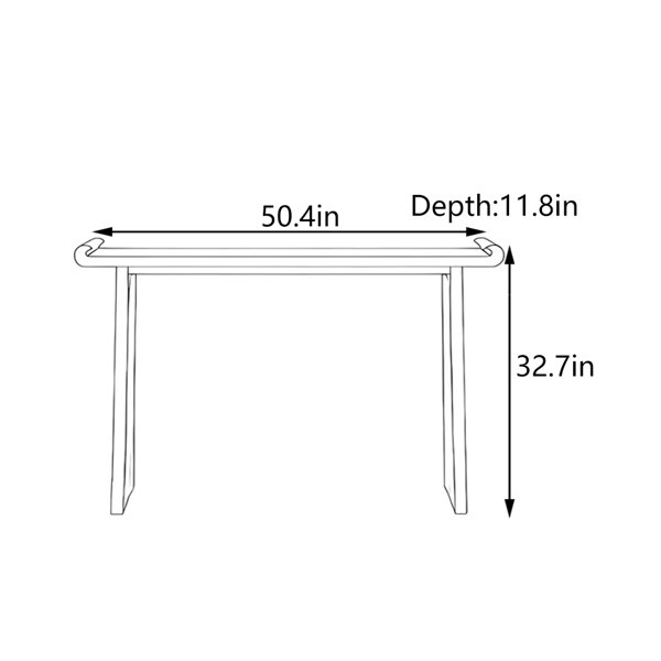 Orren Ellis New Chinese Style Solid Wood Entrance Table - Wayfair Canada