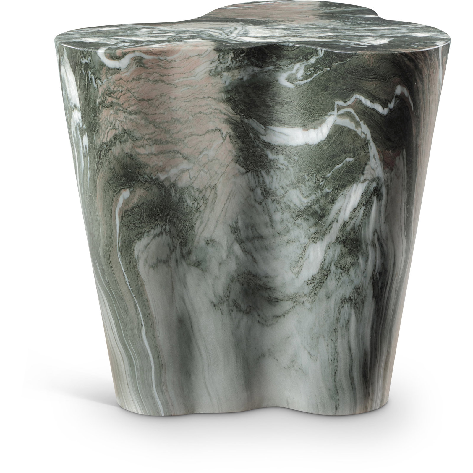 Barrett Slab Table, 22" H x 22" W x 18" D, Green