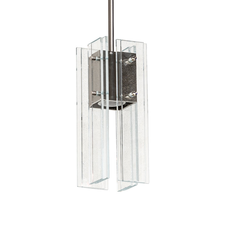 Shutter 1 - Light Pendant, Nickel, Clear