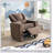 Kids Upholste Recliner Chair with One Cup Holder, Footrest, Backrest