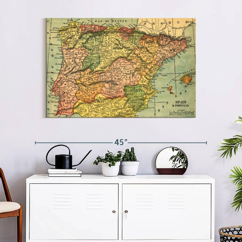 Espagne et Portugal Alwilda, H 26 po x l 39 po
