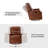 Manning 29.6" Wide Genuine Leather Manual Recliner-627696244