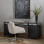 Shadow Box Glass Executive Desk