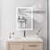 Bathroom Medicine Cabinet with Lights, Adjustable Brightness and Color Temperature, Anti-fog Mirror, and Digital Clock & Temp Display