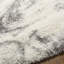 Tapis abstrait ivoire / gris anthracite tissé à la machine Autherine-537327132