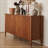 Sideboard Buffet Cabinet with 4 Doors and 2 Shelves