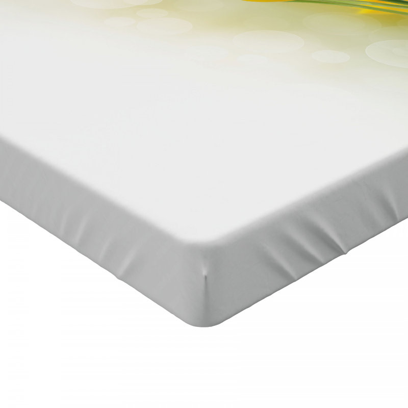 Drap-housse floral en microfibre, Drap-housse pour lit double