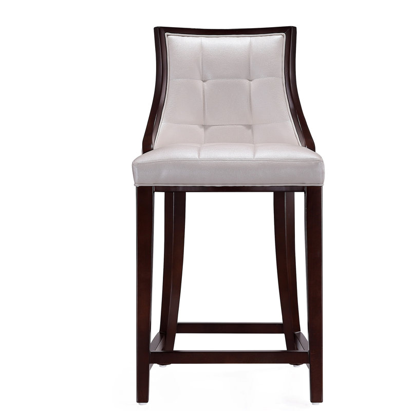 Tabouret de comptoir Fifth Avenue, Blanc perle, Tabouret de comptoir (siège d'une hauteur de 26 p