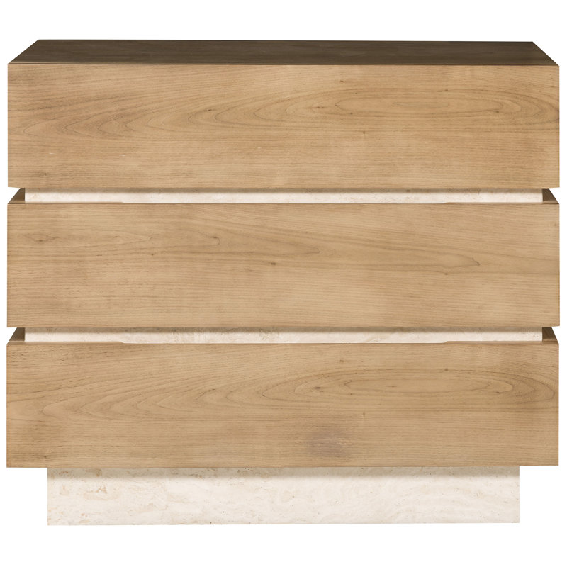 Edge 3 - Drawer Solid Wood Nightstand