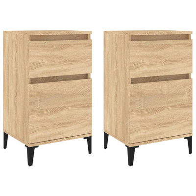 Amedeu 40cm W Manufactured Wood,Metal Bedside Table