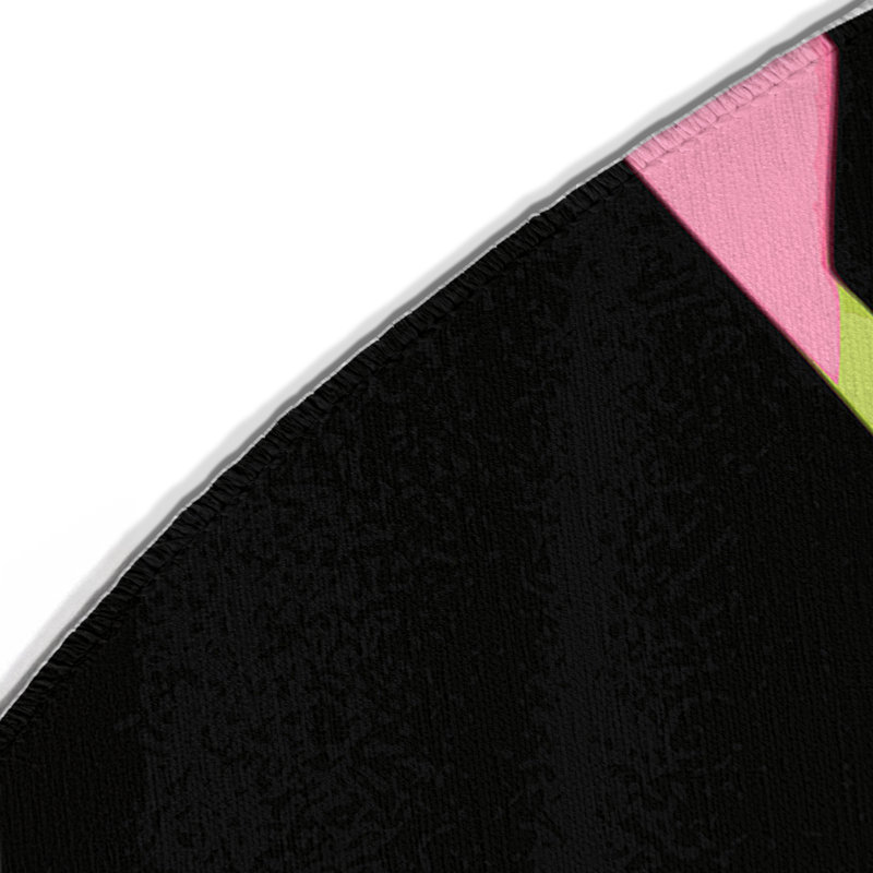Neon Drift Indoor And Outdoor Area Rug, Round 5'