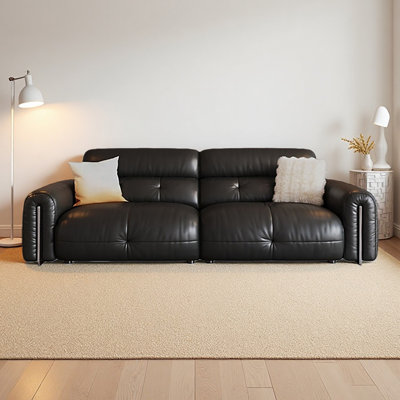 Genuine Leather Modular Sofa cushion couch