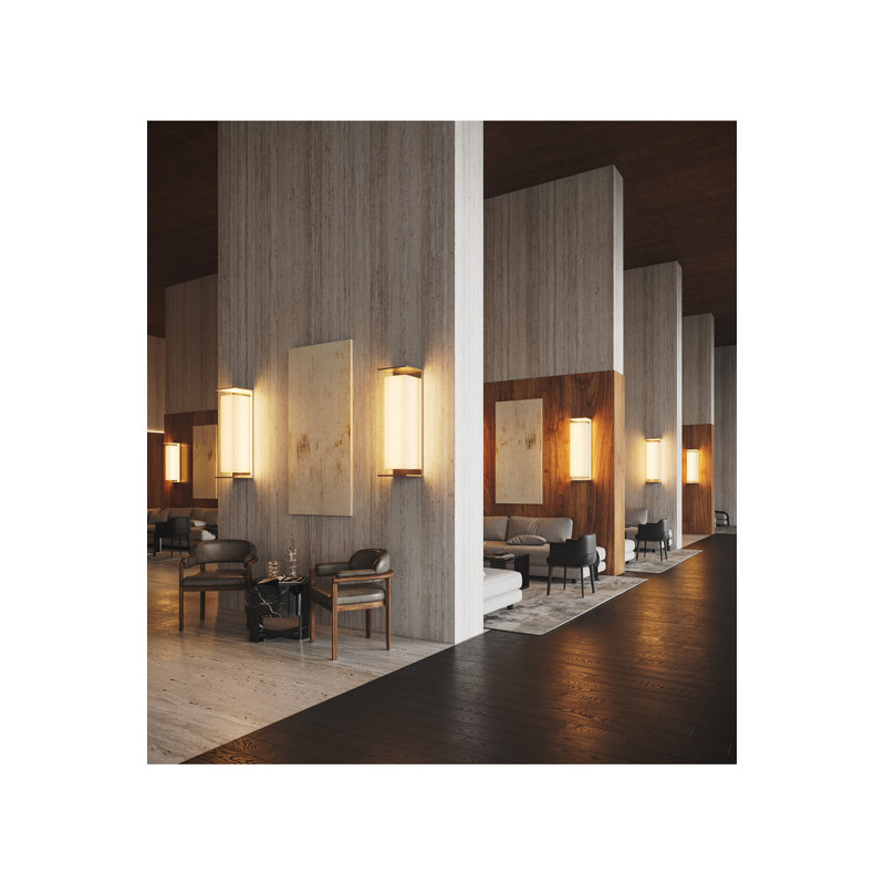 Ora 1 - Light LED Flush Mounted Sconce, 2700K, Brushed Brass