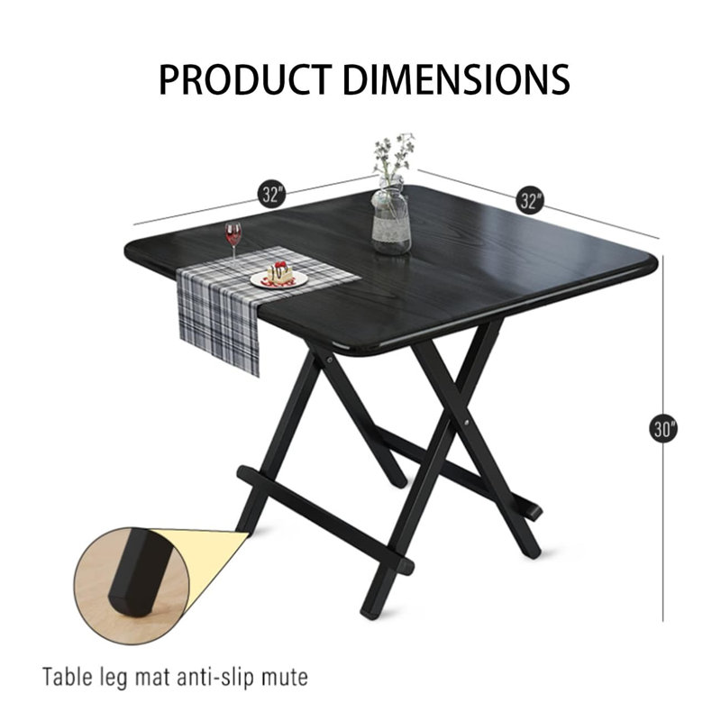 Ronnet Bamboo Solid Wood Trestle Dining Table