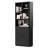 71” Tall Bookshelf With Hidden Storage Cabinet, Mid-Century Home Office Tall Bookcase With Adjustable Shelves-475168799