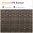 2-Piece All-Weather Outdoor Rattan Patio Furniture Set With  25.2 Inches Width Armless Sofa & Coffee Table,