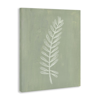 Impression sur toile Simple Fern Impression par Patricia Pinto