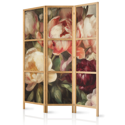 171cm H Solid Wood Folding Room Divider