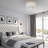 Armony  Indoor Bedroom Flush Mount Ceiling Fan With Light-2012893664-2012893679