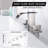 2 Handle Deck Mount Waterfall High Flow Roman Tub Faucet with Brass Valve-64623197