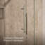 Porte de douche coulissante sans cadre Levity Plus, 77-9 / 16 po H 56-5 / 8 - 59-5 / 8 po L, avec verre transparent de 5/16 po d'épaisseur-71812656