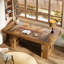 63" Farmhouse Executive Desk-625992091