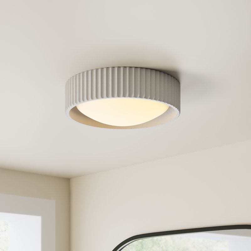 Calcott Flush Mount, Chalk White