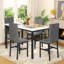 Ensemble repas 5 pièces avec chaises rembourrées en velours Janece-1408793366-1374108954