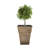  Avino 13 Inch Square Flower Planter Pot, Celtic Bronze (2 Pack)