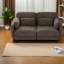 Canapé modulaire compact en chenille brun