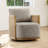 Boho Upholstered Swivel Armchair-120277494
