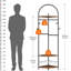 Metal Freestanding 4 - Hook Coat Rack